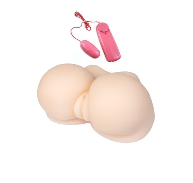 Masturbator realistyczny 2 otwory wibracje 3kg xl